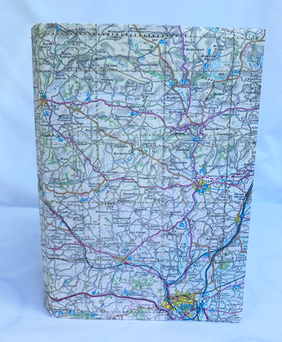 Old Map loose cover journal