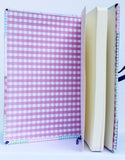 Large gingham quilted journal