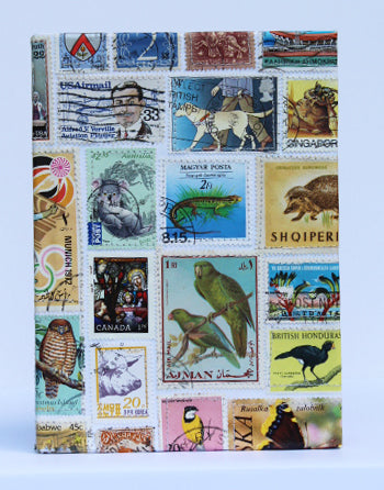 Postage stamp small notebook