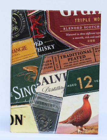 Whisky label small notebook